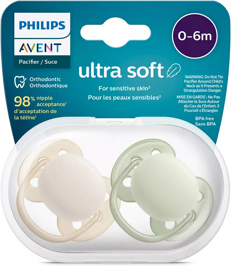 Philips Avent SCF085/61 Ultra Air -tutit 6-18 kk, 2 kpl, merihevonen