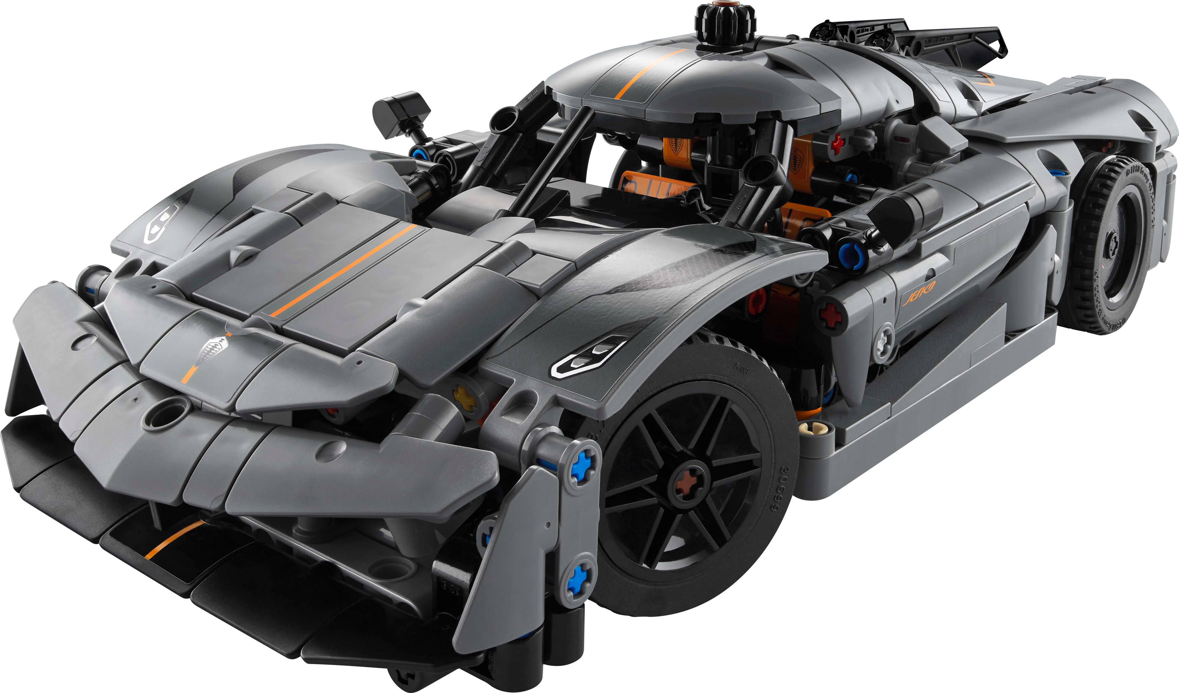 LEGO Technic 42173 - Harmaa hyperauto Koenigsegg Jesko Absolut