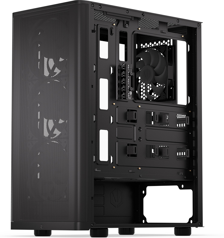 Endorfy Ventum 200 ARGB ATX-kotelo ikkunalla, musta