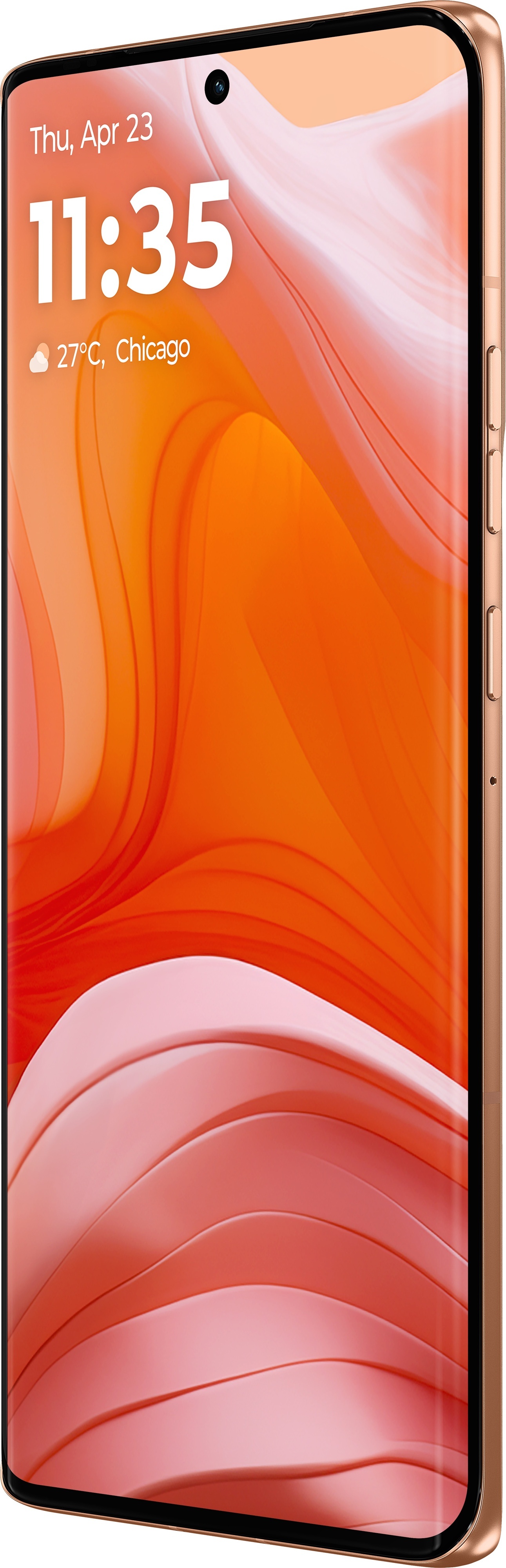 Motorola Edge 50 5G -puhelin, 512/12 Gt, Peach Fuzz