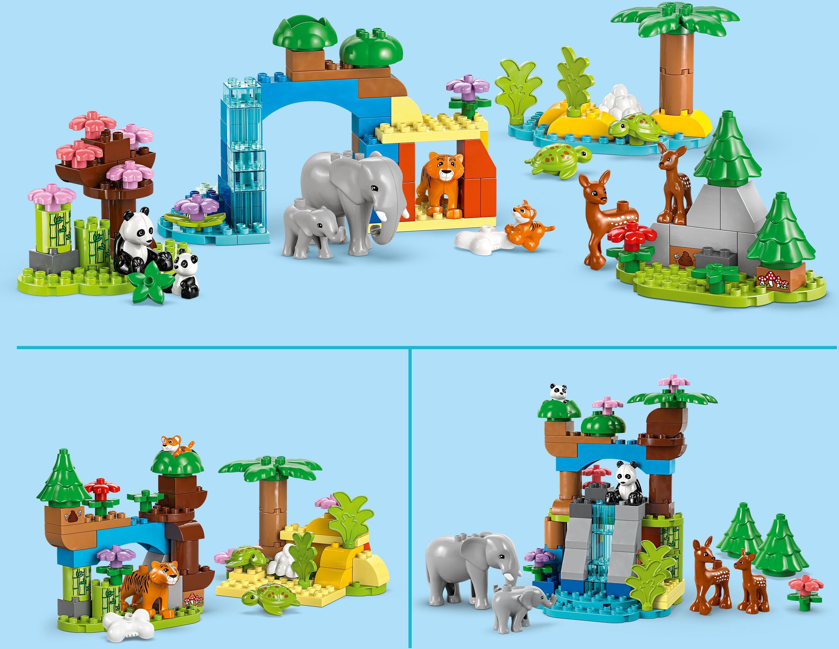 LEGO DUPLO Town 10446 – 3-in-1 luonnoneläinperheet