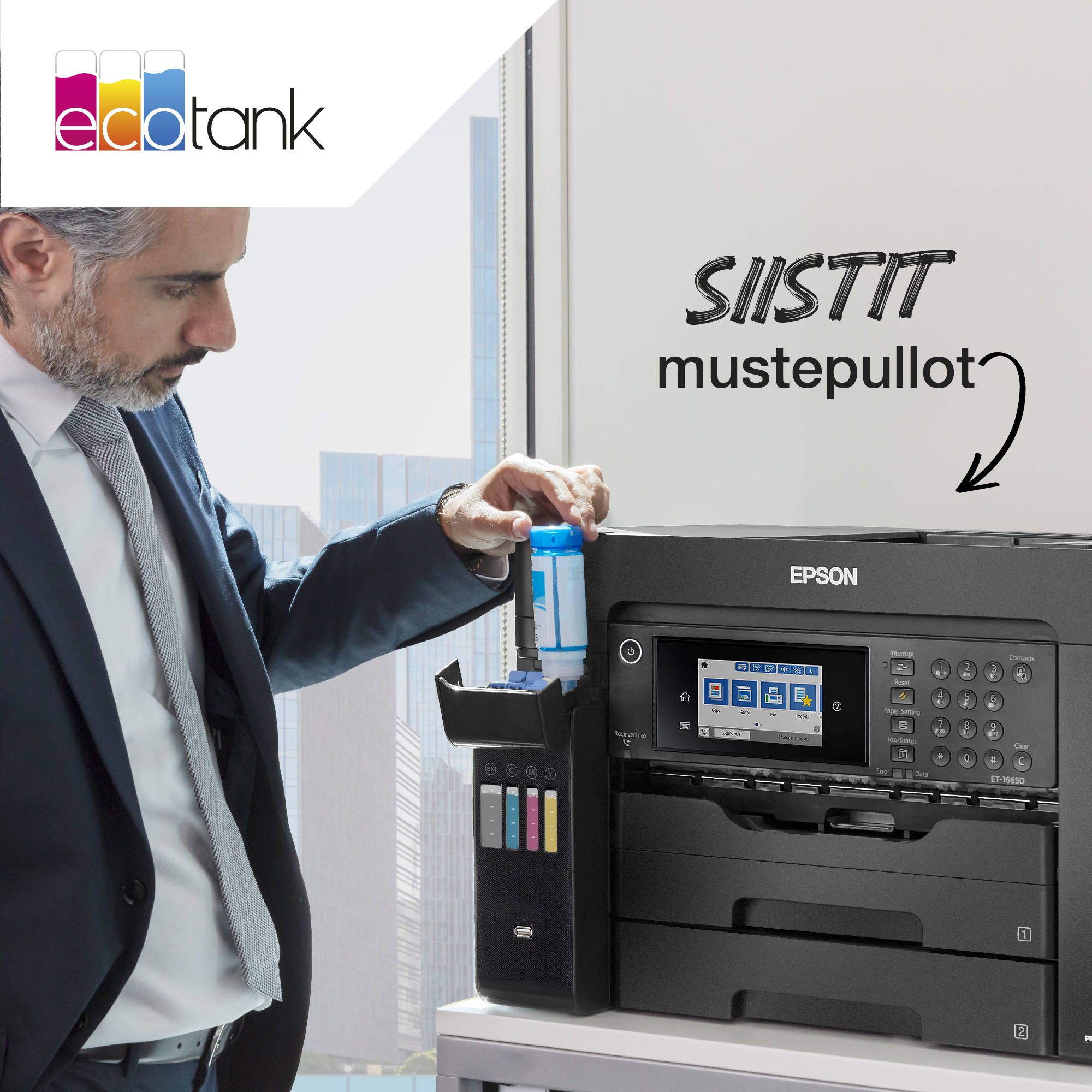Epson 113 EcoTank multipack -mustesäiliöpakkaus, neljä väriä 