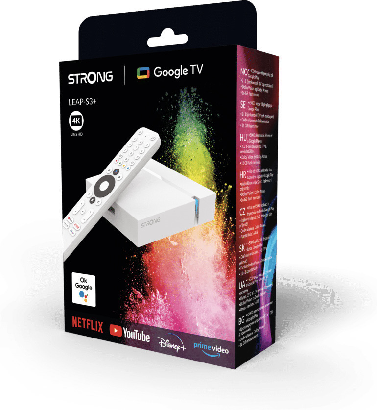 Strong LEAP-S3+ V2 Wi-Fi 4K Google TV mediatoistin