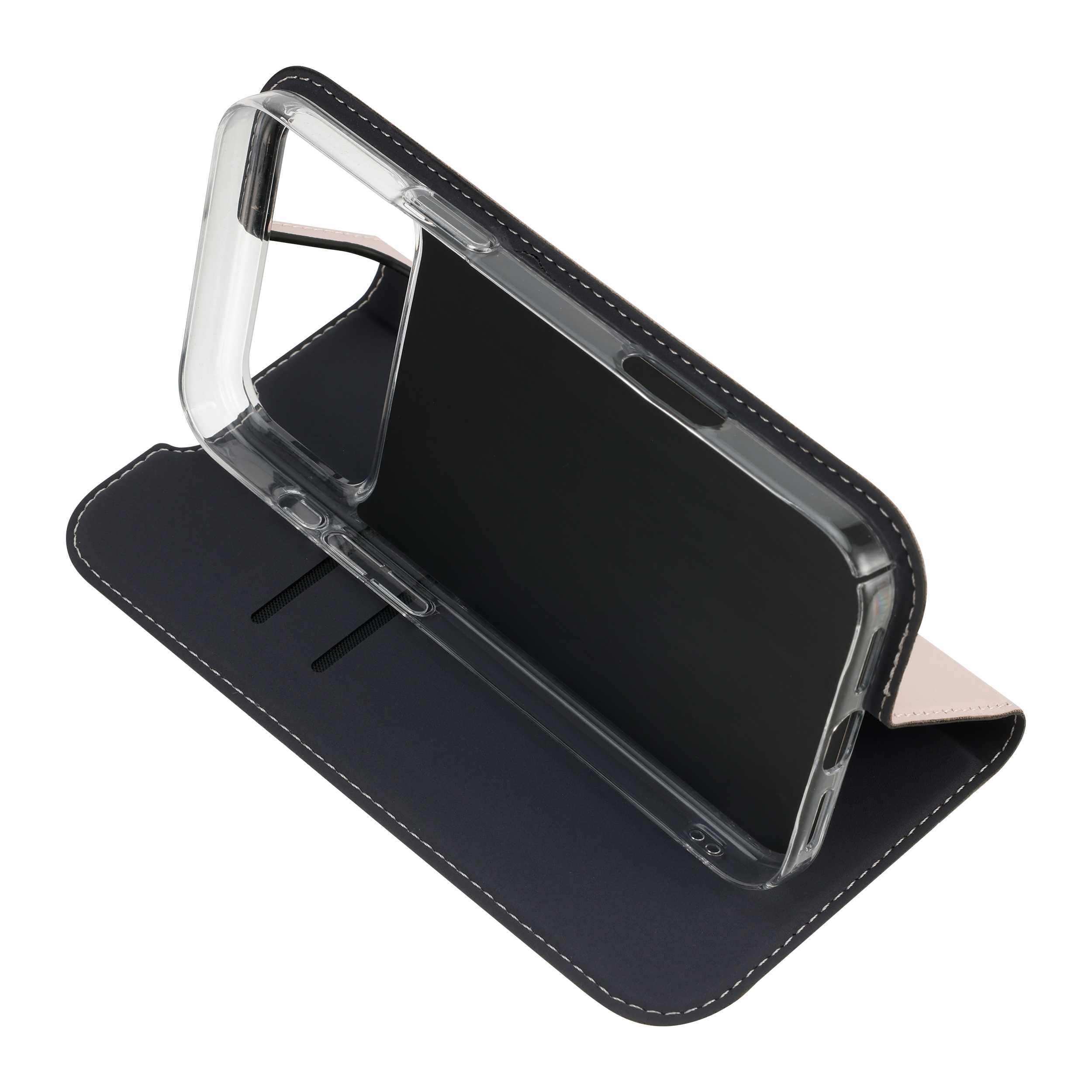FoneKit BookCase suojakotelo, iPhone 17 Pro, vaaleanpunainen