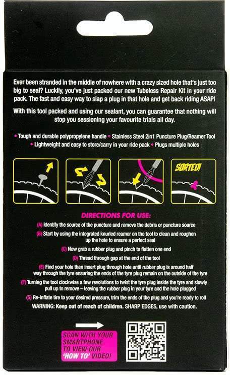 Muc-Off B.A.M. Tubeless Repair Kit -paikkasarja
