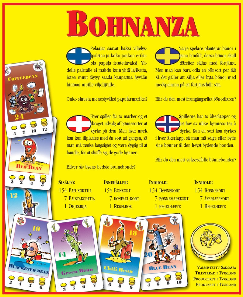 Bohnanza (papupeli) -korttipeli – 