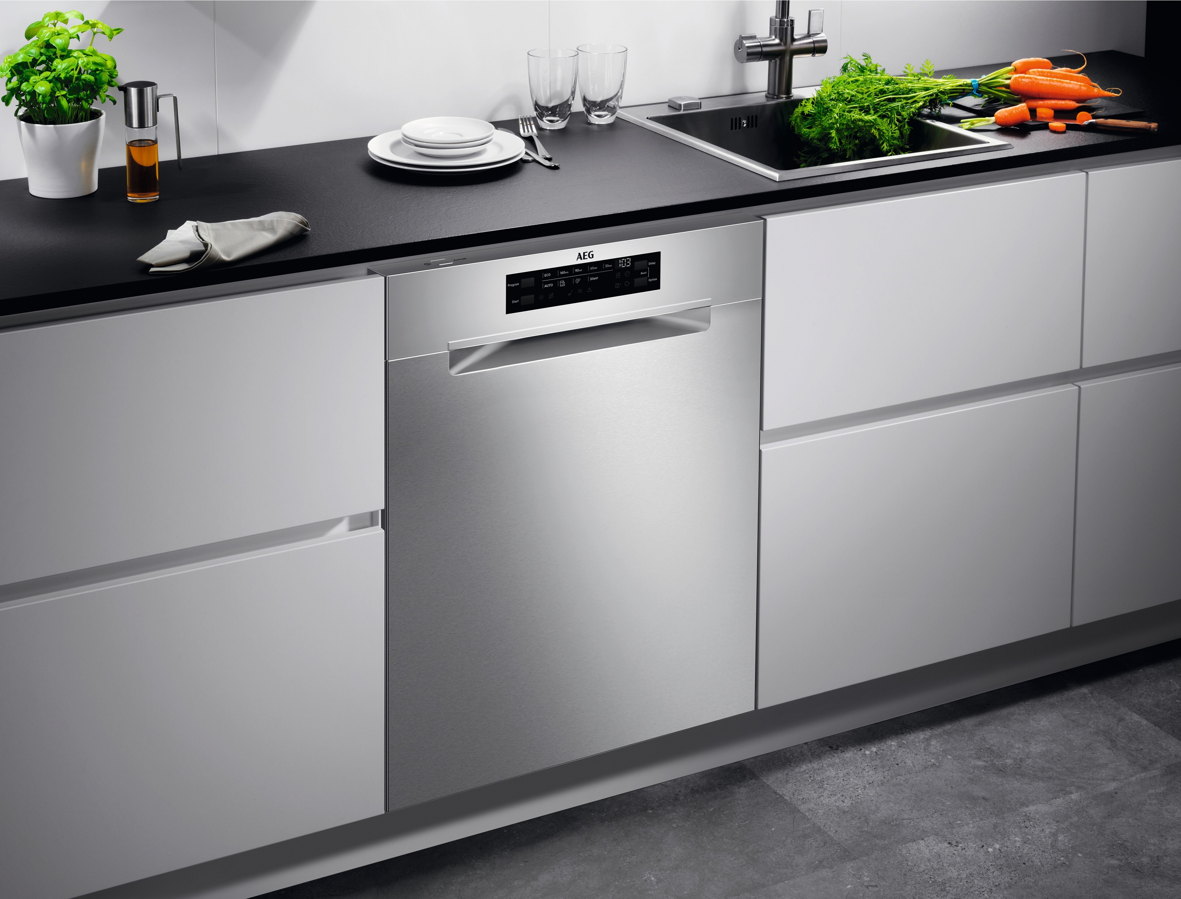 AEG FBB73927ZM 7000-sarjan astianpesukone, teräs