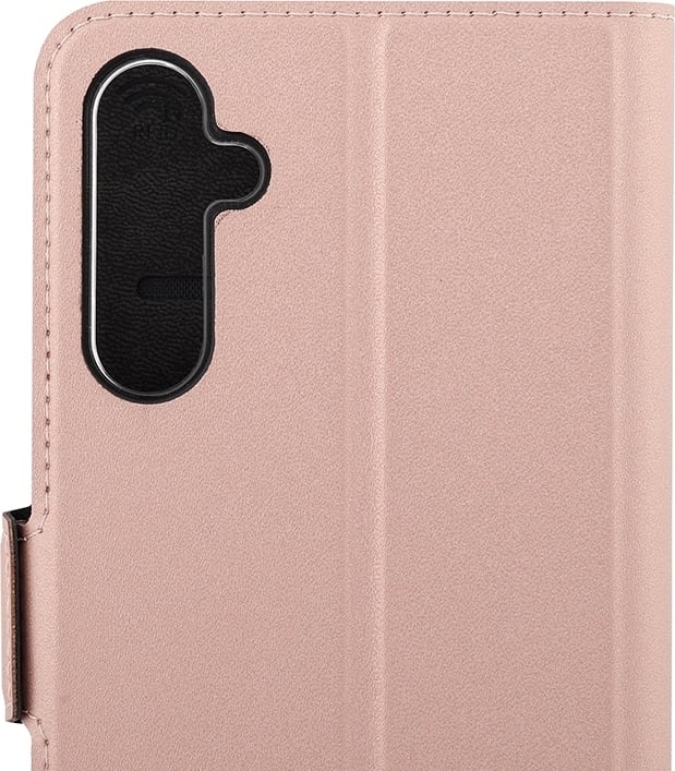 Wave BookCase -suojakotelo, Samsung Galaxy A34 5G, ruusukulta
