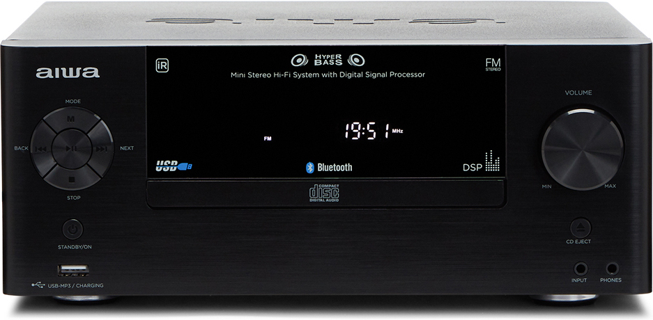 Aiwa MSBTU-500 mikrojärjestelmä, musta