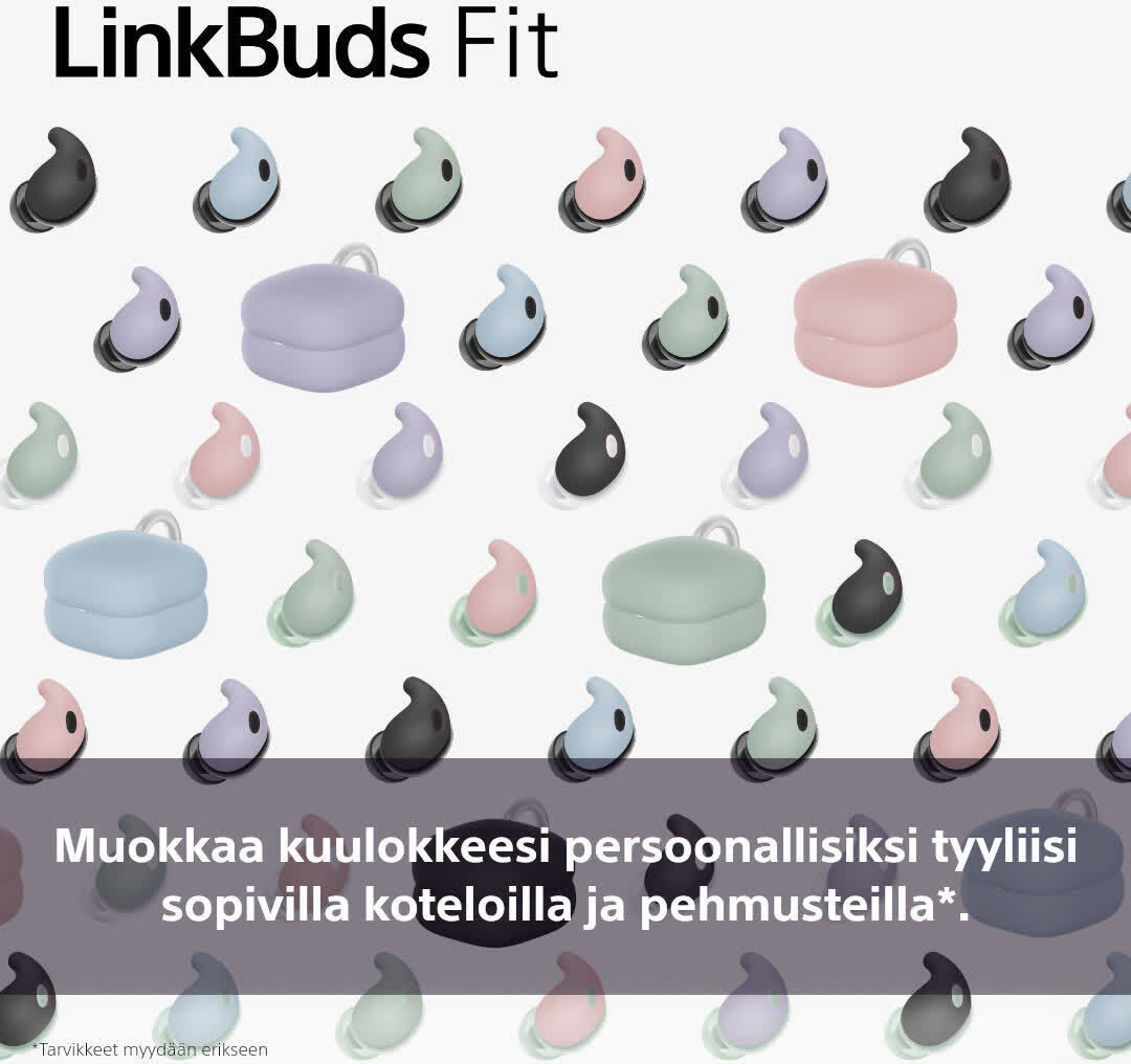 Sony Linkbuds Fit nappikuulokkeet aktiivisella melunvaimennuksella, valkoinen 11 Sony Linkbuds Fit nappikuulokkeet aktiivisella melunvaimennuksella, valkoinen - Image 11