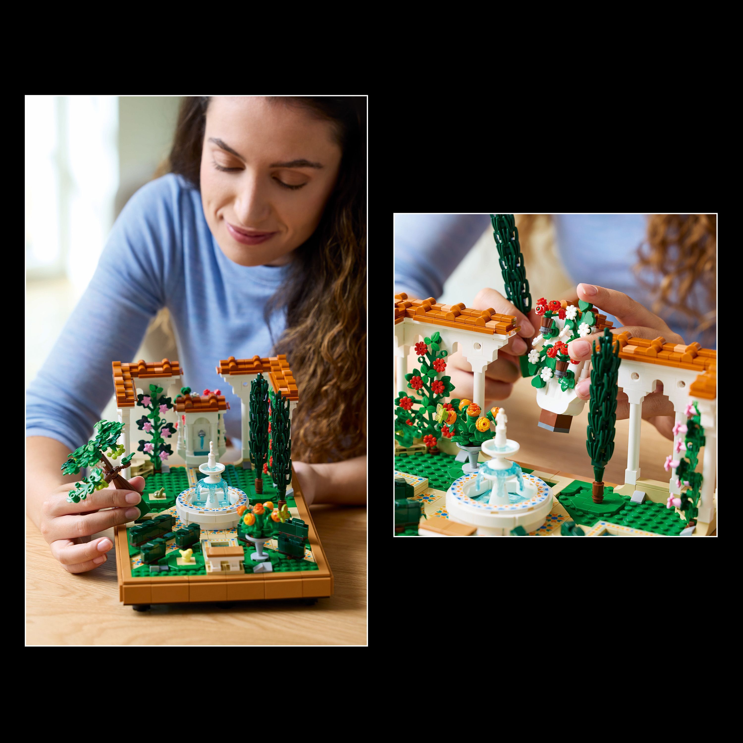 LEGO Icons 10359 – Puutarha ja suihkulähde