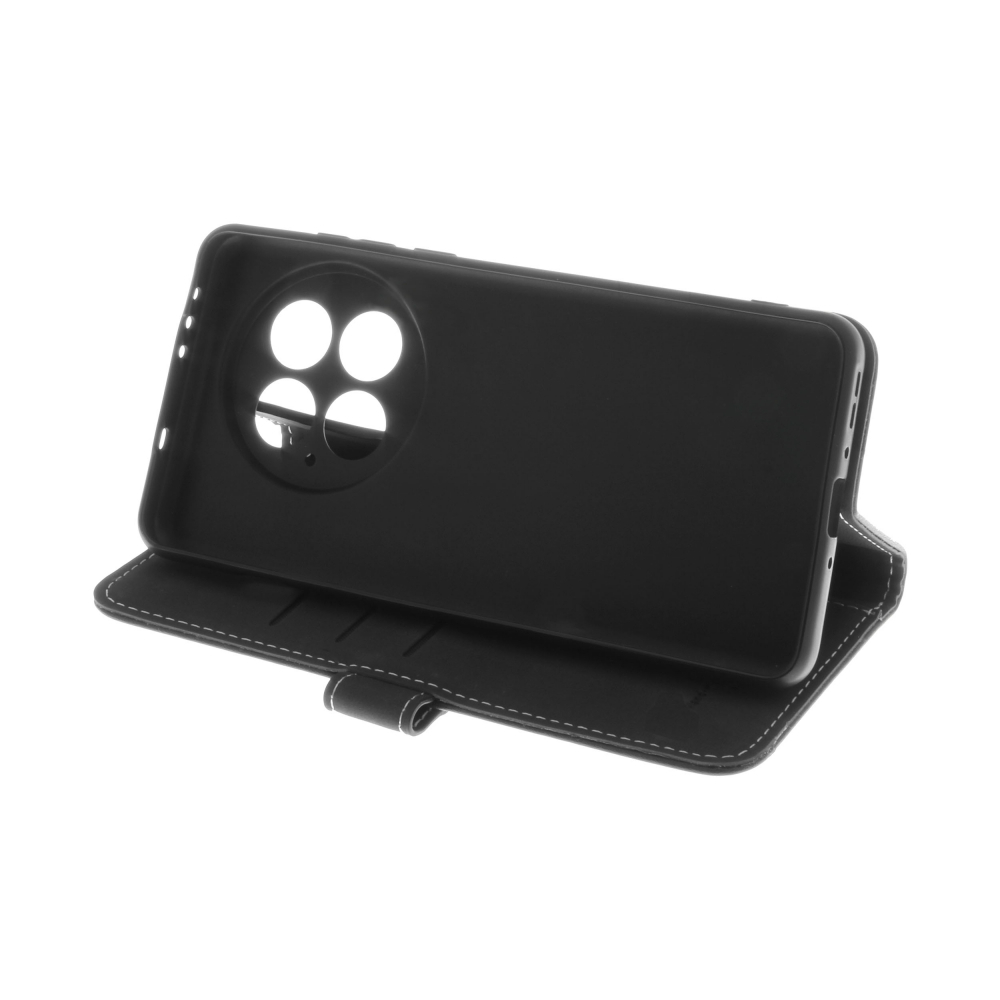 Insmat Flip Case -lompakkokotelo, OnePlus 13R, musta