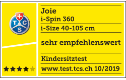 Joie i-Spin 360 -turvaistuin, 40 - 105 cm, Coal