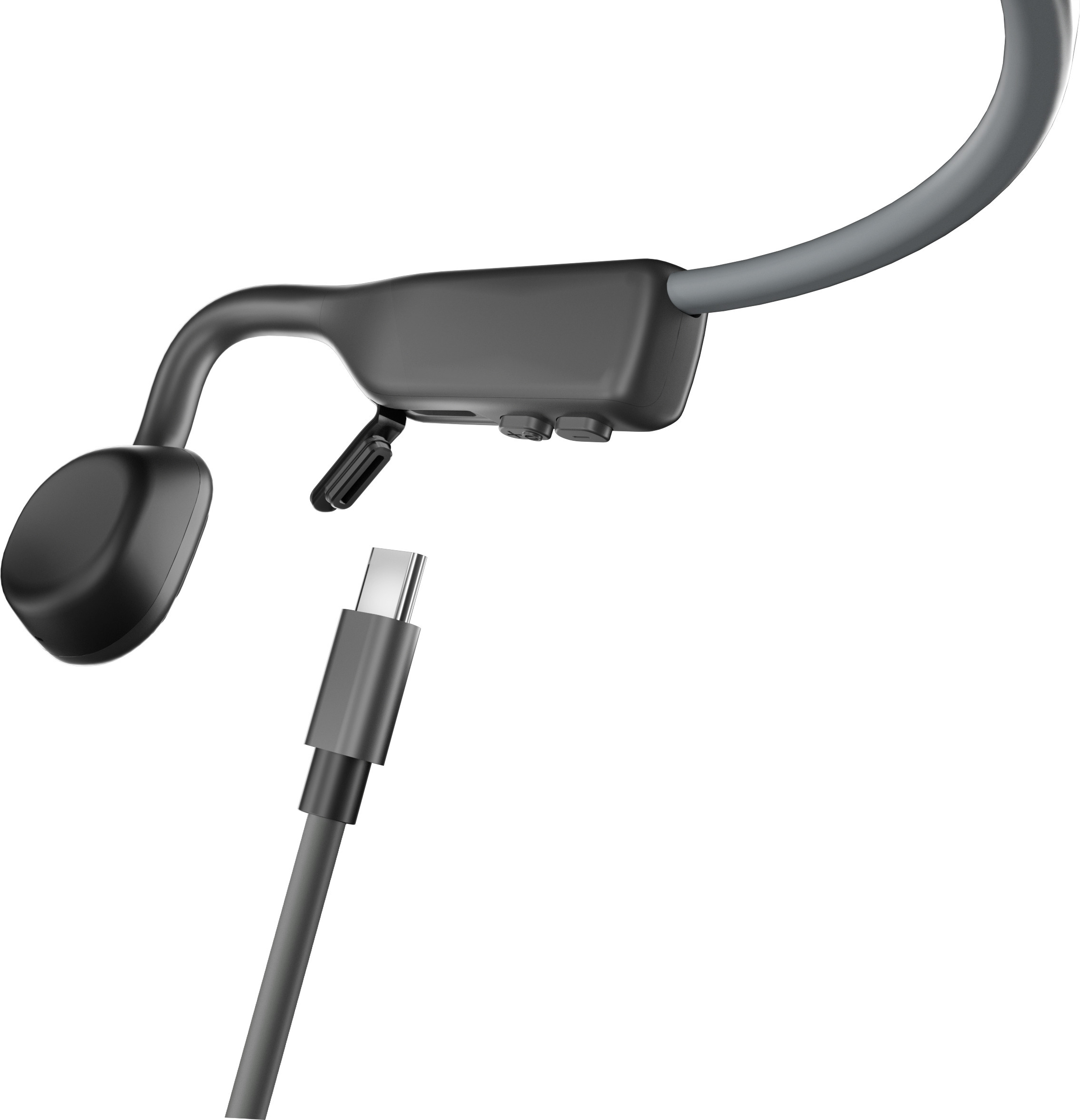 Shokz OpenMove -luujohdekuulokkeet, Slate Grey