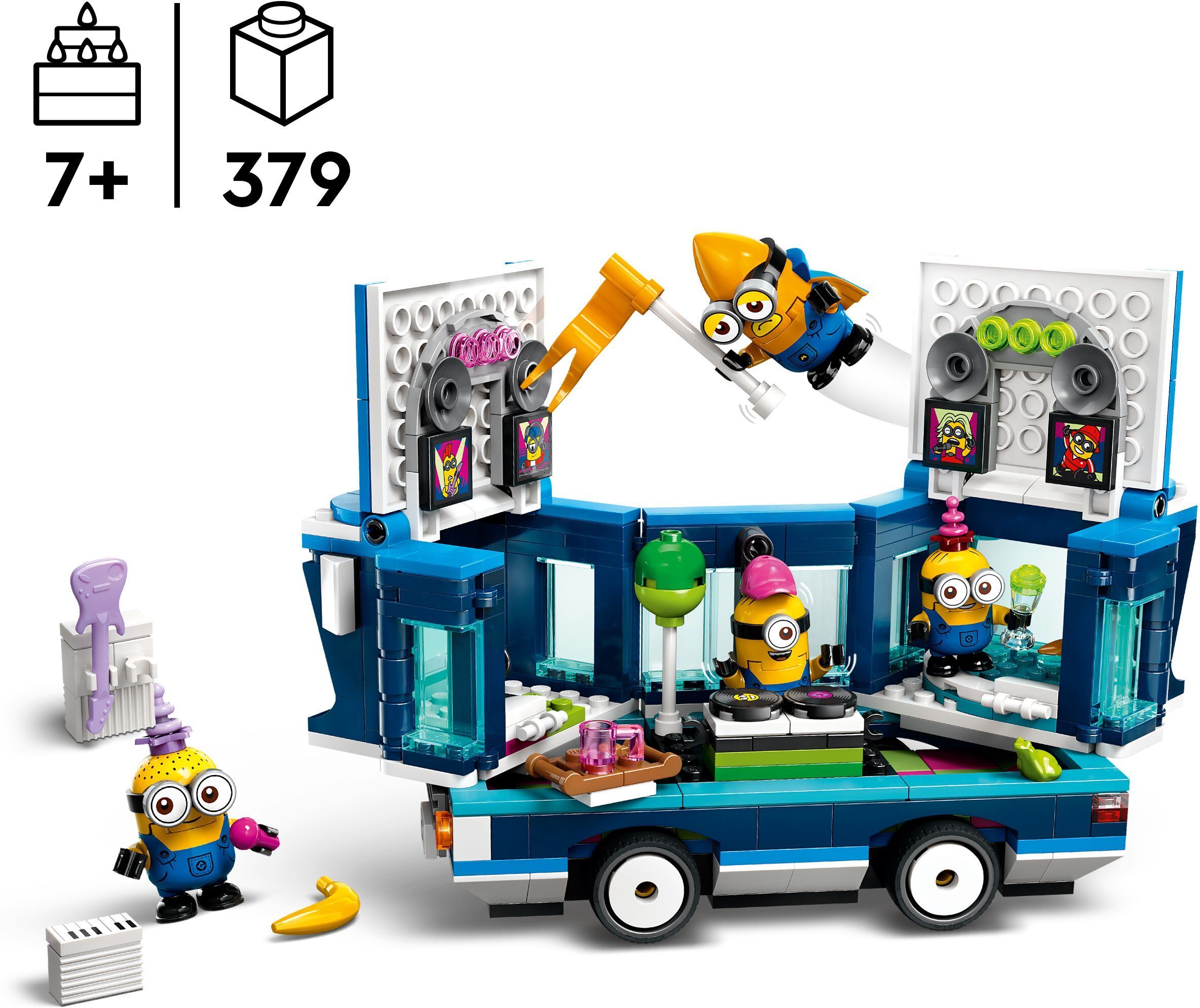 LEGO Minions 75581 - Kätyrien musajuhlabussi