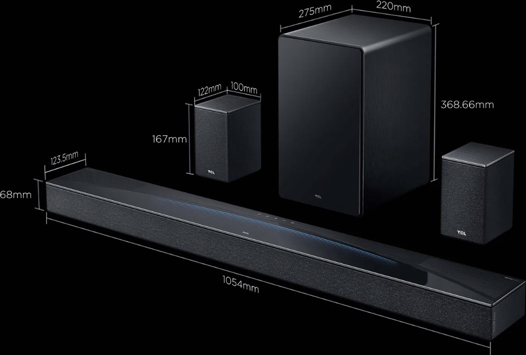 TCL Q85H 7.1.2 Dolby Atmos Soundbar -äänijärjestelmä