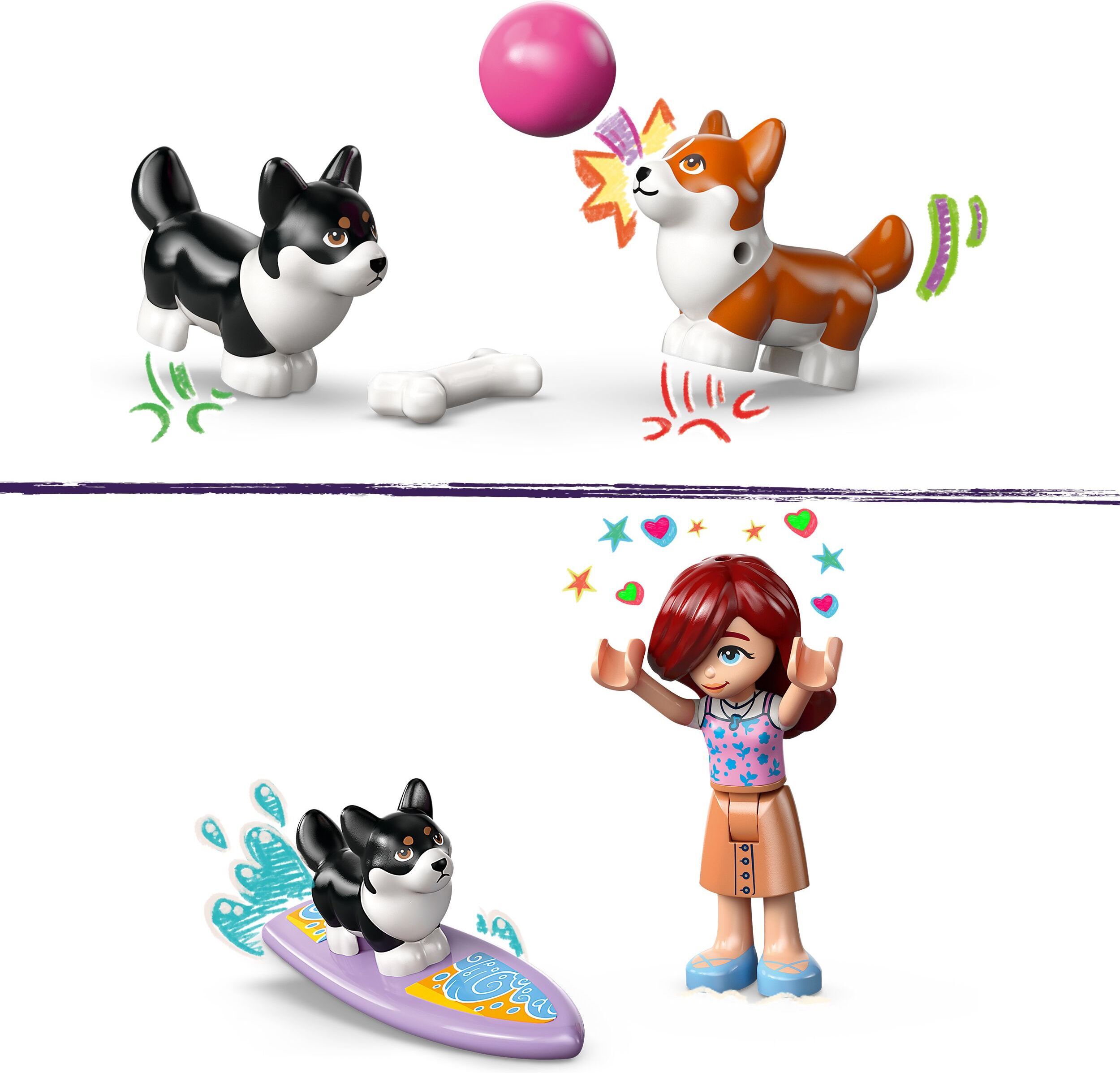 LEGO Friends 42641 – Surffikoirat ja skootteriseikkailu
