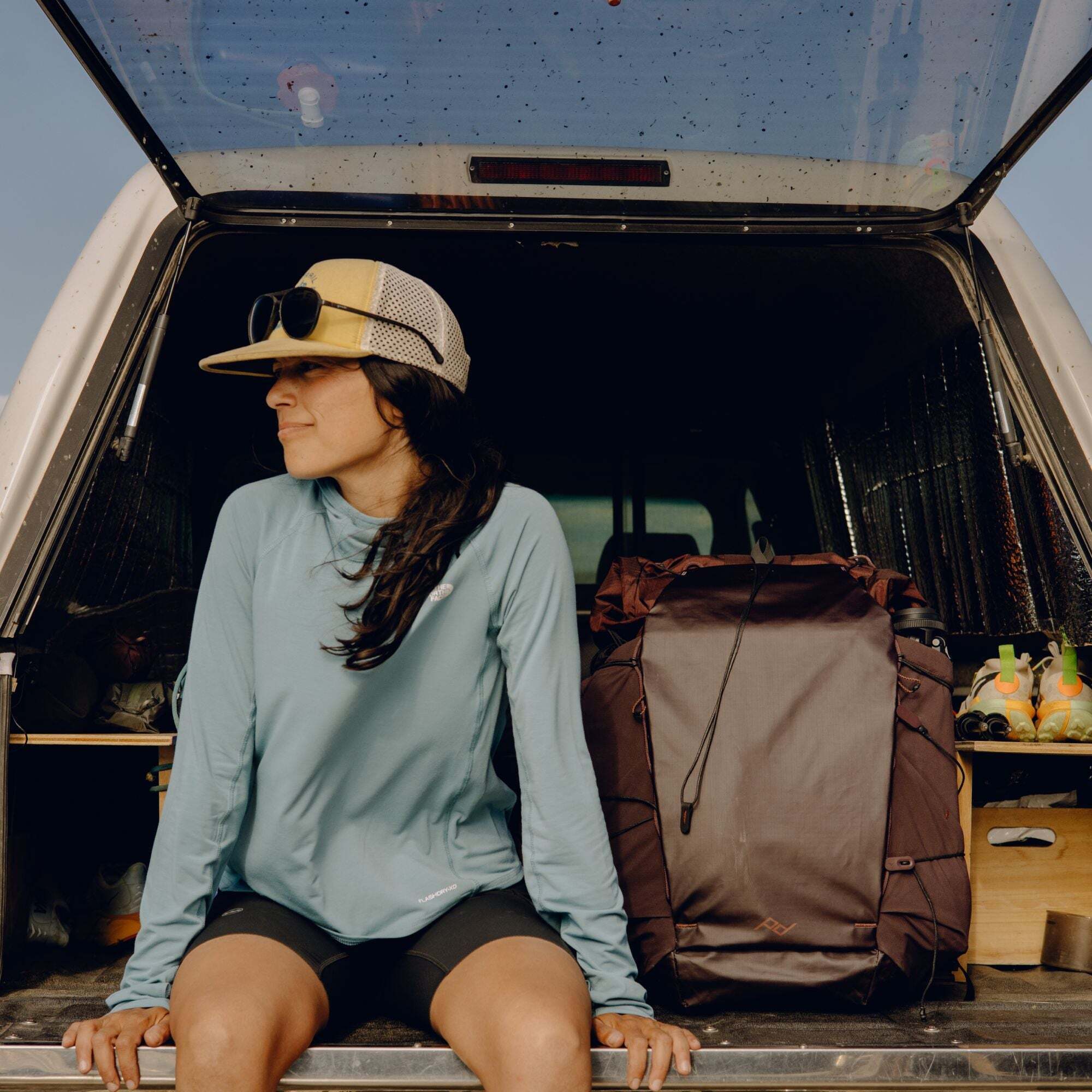 Peak Design Outdoor Backpack 45L -reppu, punainen kuunpimennys