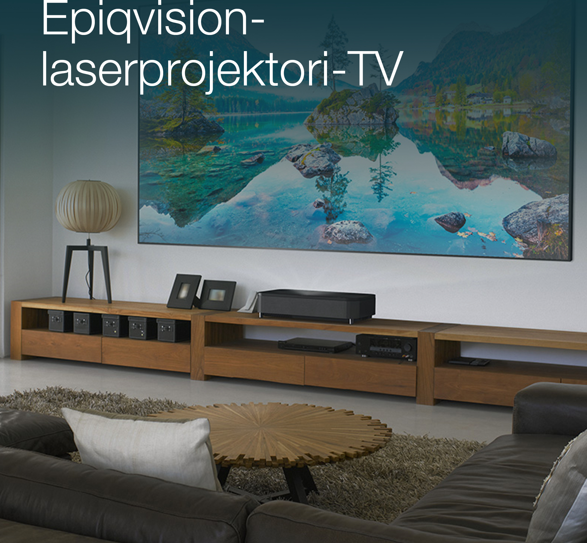 Epson EH-LS800B 4K PRO-UHD -älylaserprojektori, lähiheijastus, musta