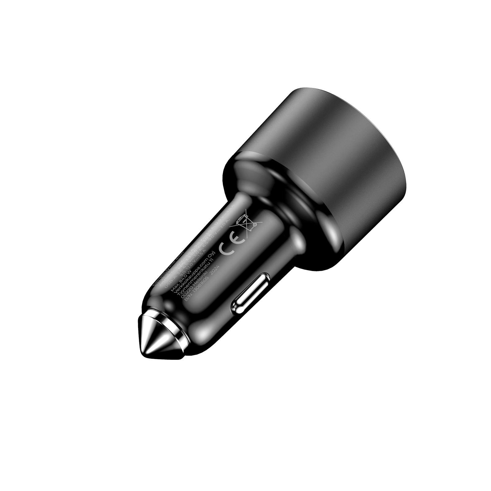 FoneKit GaN PD 65W -verkkovirtalaturi, USB-C + USB-C, musta