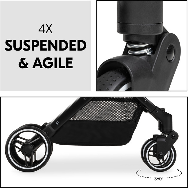 Hauck Travel N Care Plus -matkarattaat, Black
