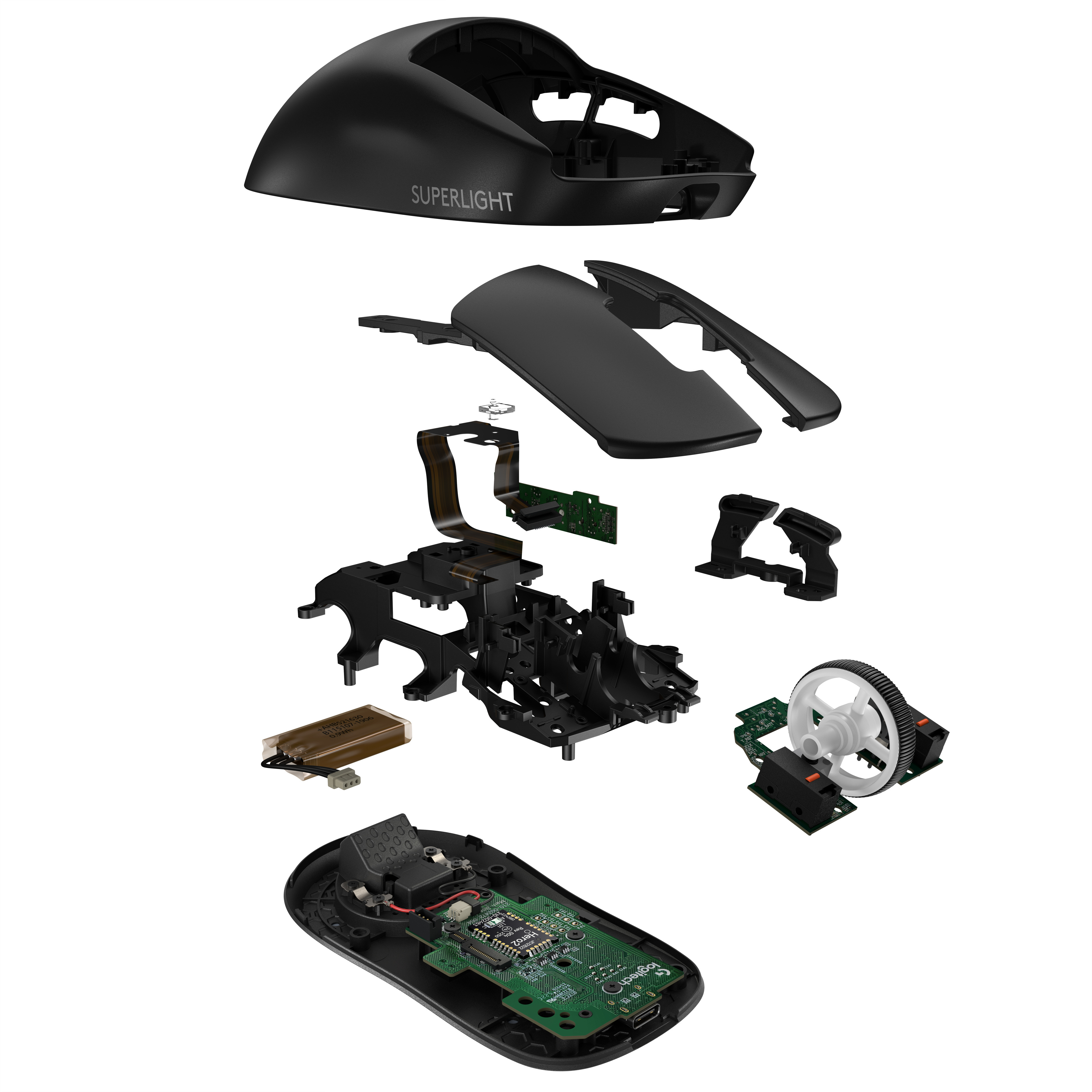 Logitech G Pro X Superlight 2 -pelihiiri, musta