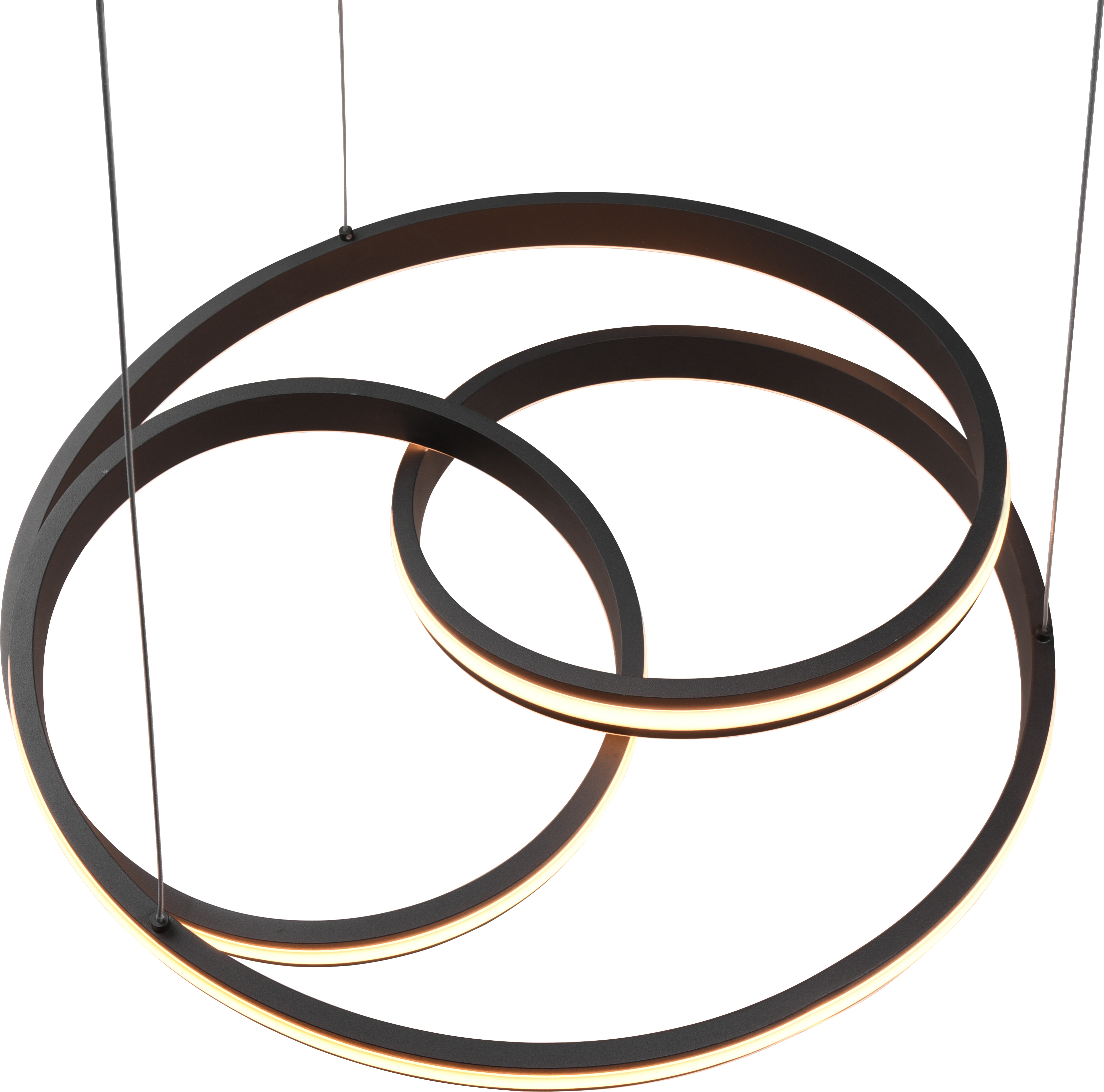Trio Nuria riippuvalaisin, 7200 lm, 2300/3000/4000 K, LED 60 W, mattamusta
