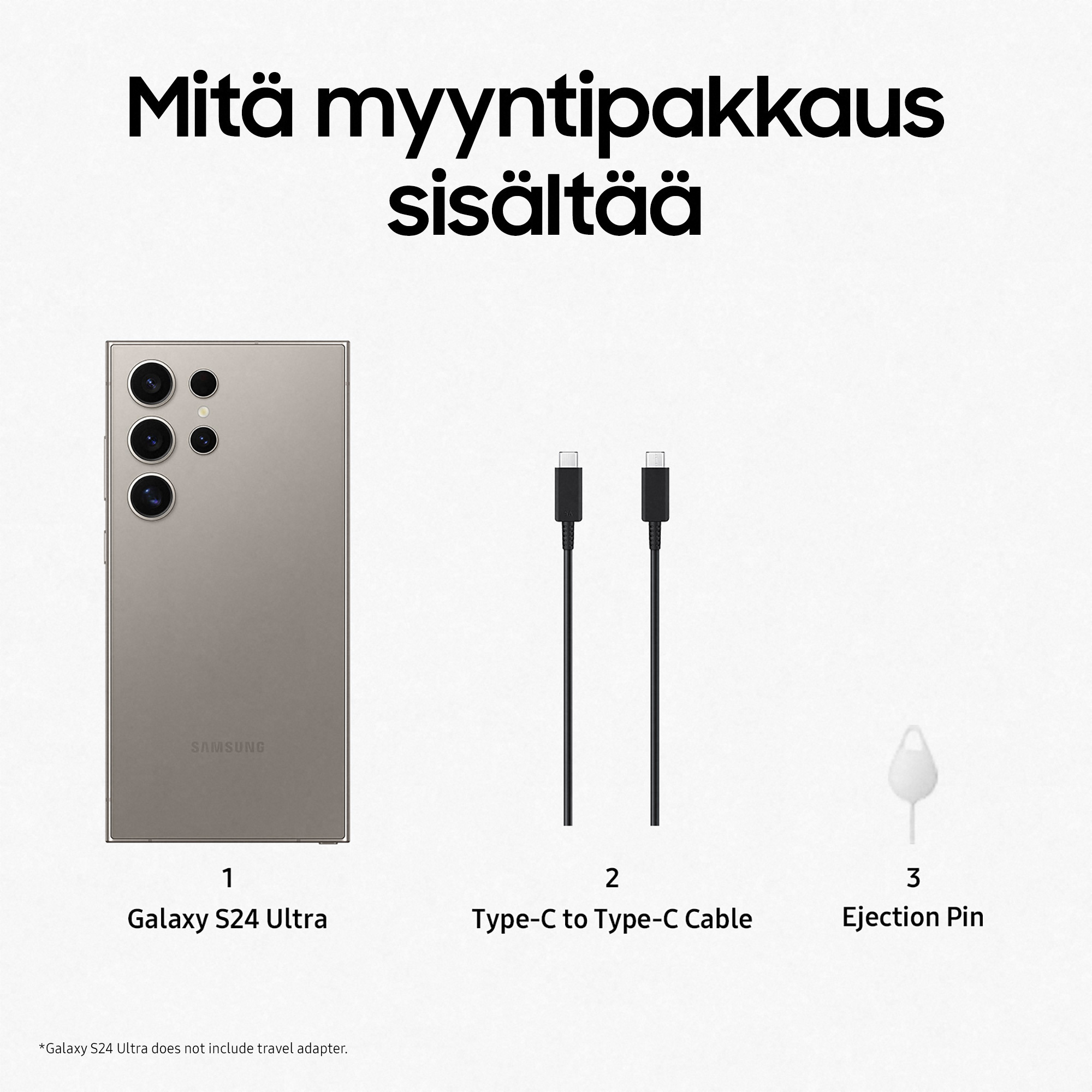 Samsung Galaxy S24 Ultra 5G -puhelin, 512/12 Gt, Titanium Gray 9 Samsung Galaxy S24 Ultra 5G -puhelin, 512/12 Gt, Titanium Gray - Image 9