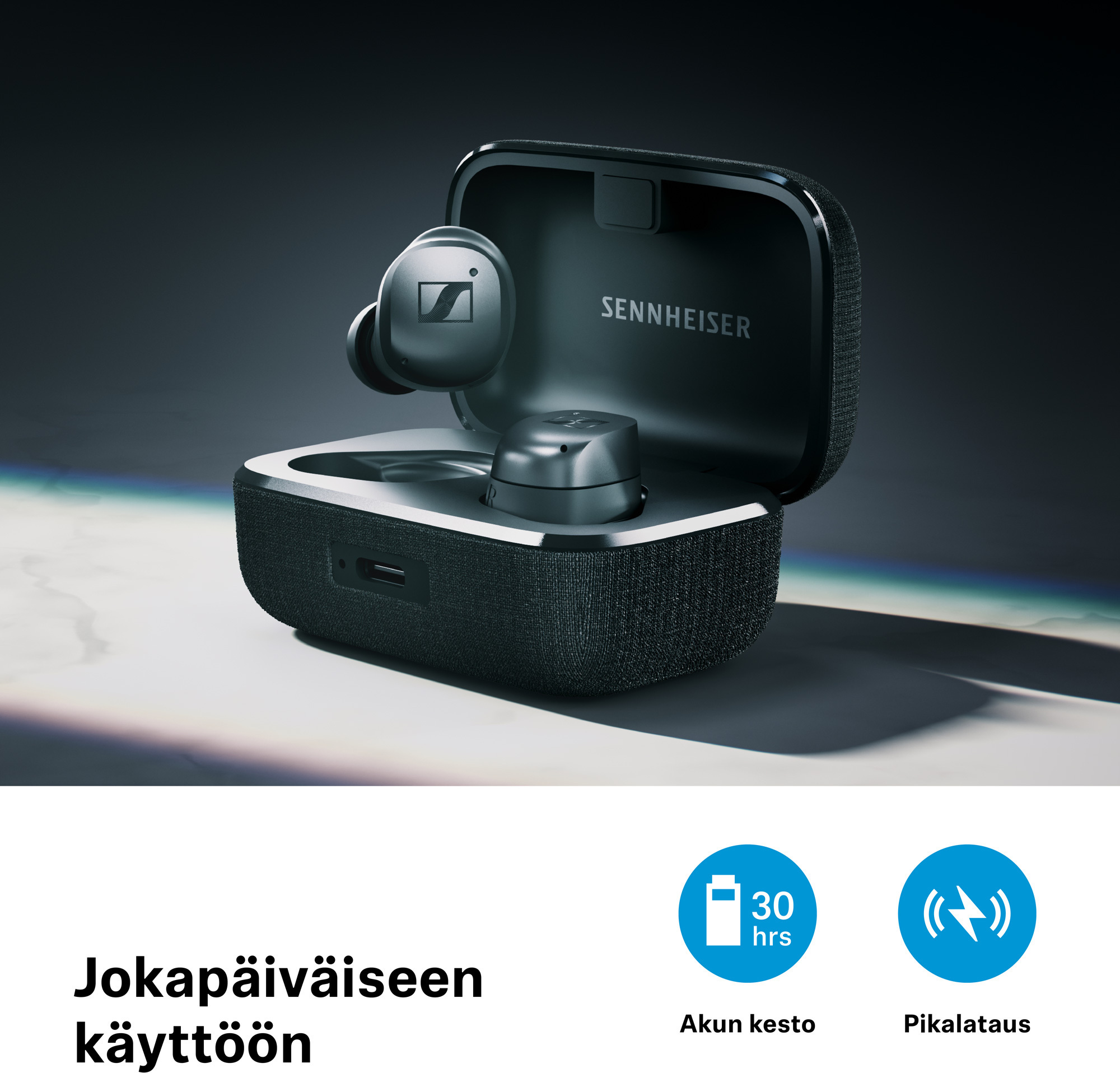 Sennheiser Momentum True Wireless 4 vastamelunappikuulokkeet, Black Copper