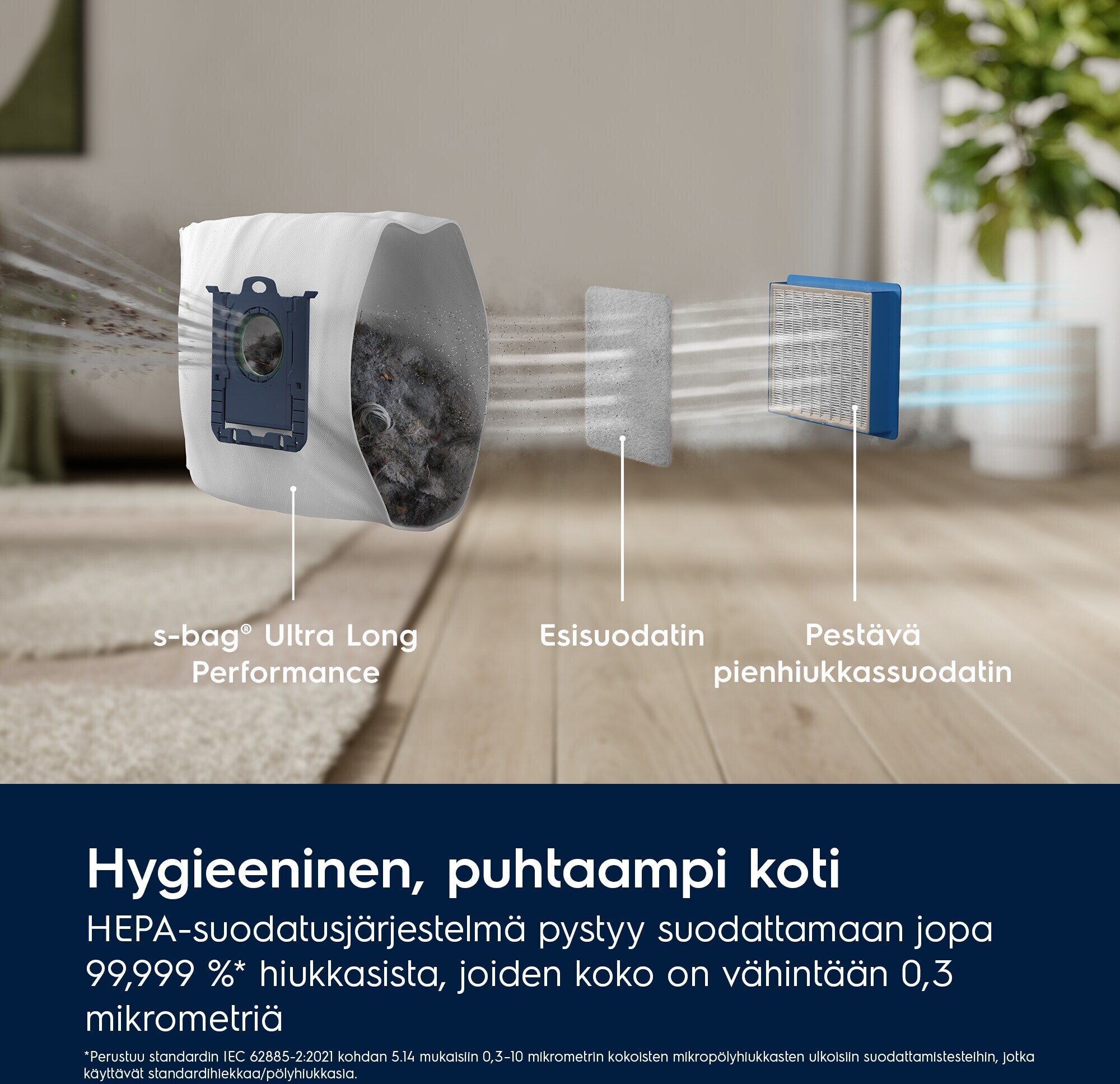 Electrolux 800 Bagged EB81U1LDB pölypussillinen imuri