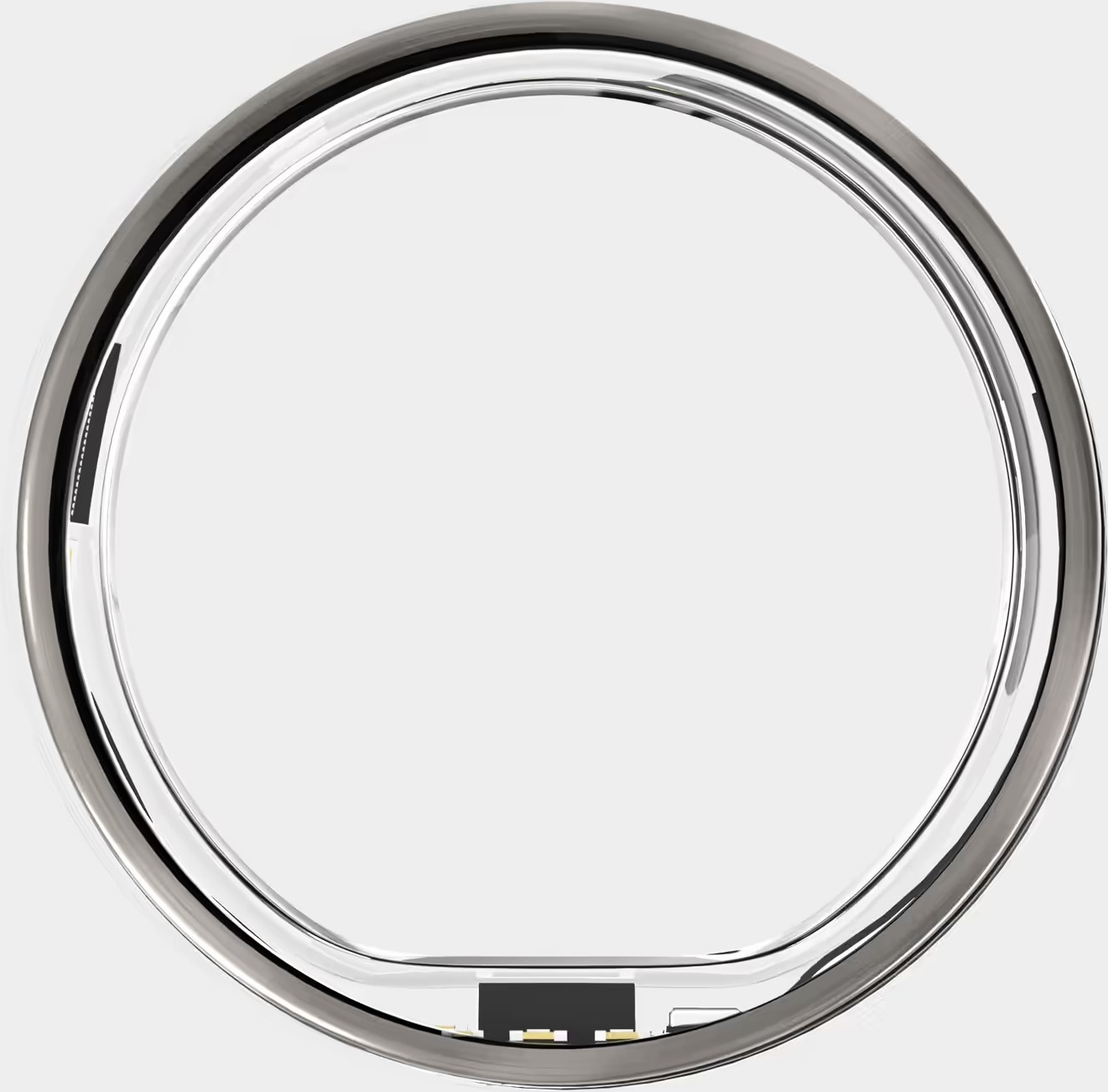 Ultrahuman Ring Air -älysormus, koko 9, Raw Titanium