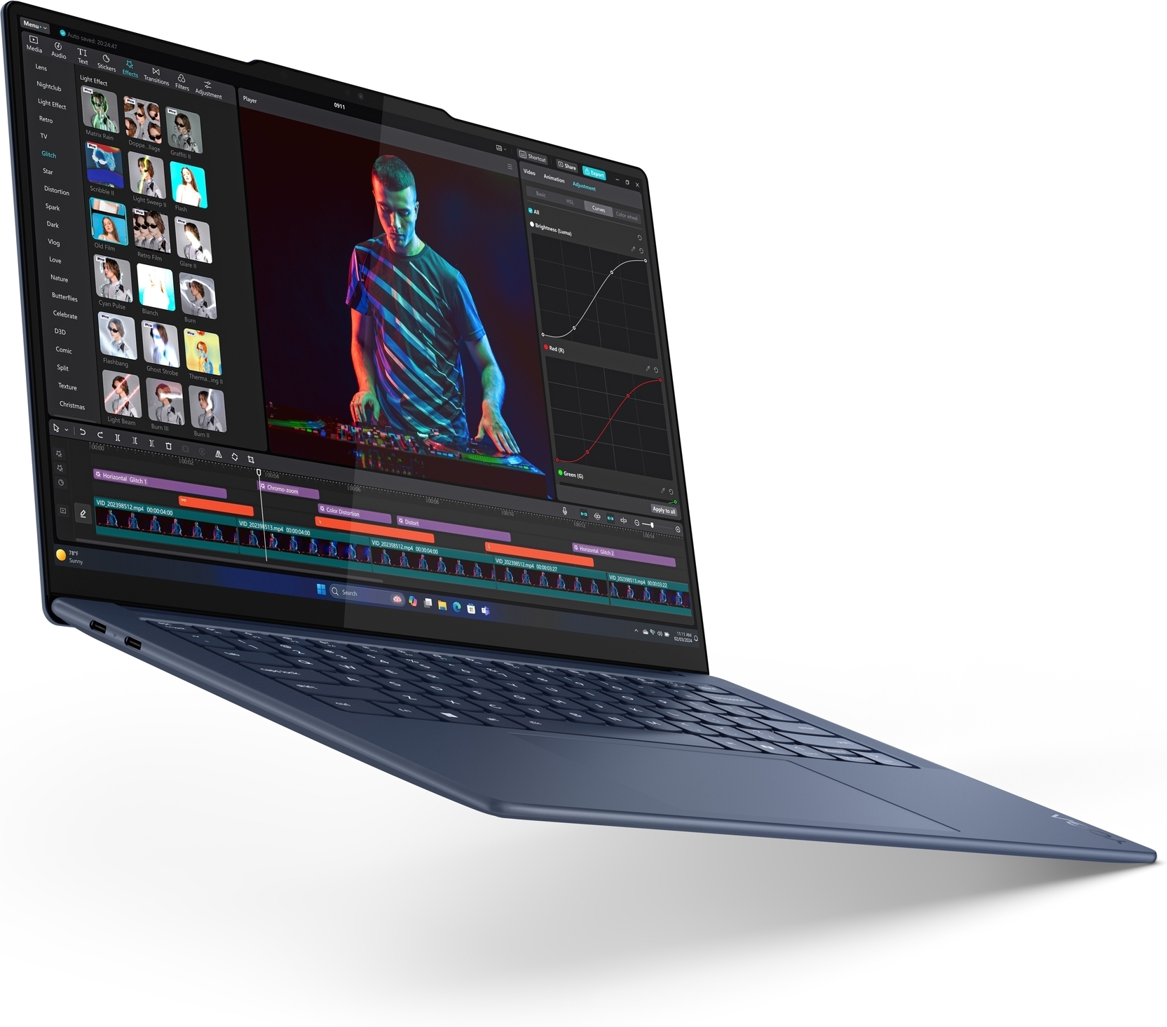 Lenovo Yoga Slim 7x 14,5" -kannettava, Win 11, sininen (83ED0008MX) 14 Lenovo Yoga Slim 7x 14,5" -kannettava, Win 11, sininen (83ED0008MX) - Image 14