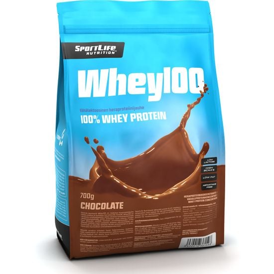 SportLife Whey100 Suklaa -heraproteiini, 700 g