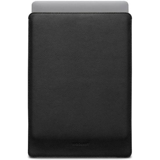 Woolnut Leather Sleeve -suojatasku 15" MacBook Air, musta
