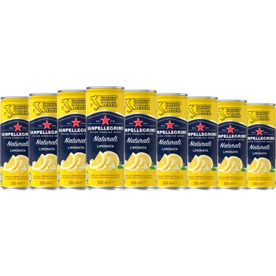 Sanpellegrino Naturali Limonata -virvoitusjuoma, 330 ml, 24-PACK