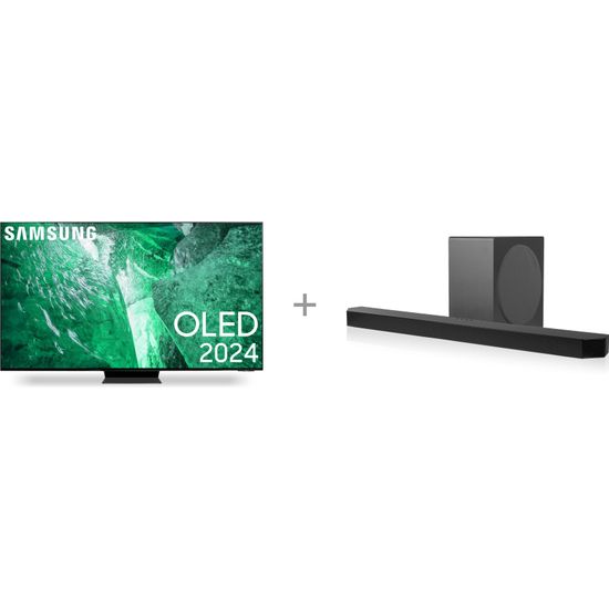 Samsung 55" S90D – 4K OLED TV + HW-Q800D 5.1.2 Dolby Atmos Soundbar -tuotepaketti