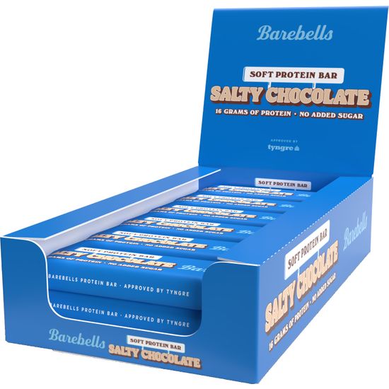 Barebells Soft Salty Chocolate -proteiinipatukka, 55 g, 12-pack