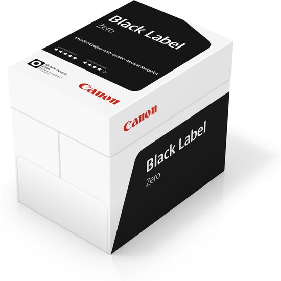 Canon Black Label Zero A4 / 80 g kopiopaperi, laatikko, 5 x 500 arkin paketti