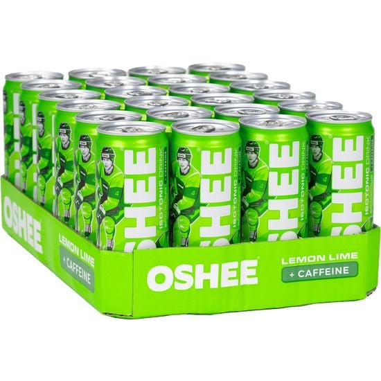 OSHEE Sparkling Lemon-Lime -energiajuoma, 330 ml, 24-pack