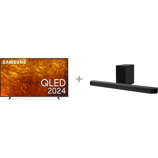 Samsung 55" QE1D – 4K QLED TV + HW-Q700D 3.1.2 Dolby Atmos Soundbar -tuotepaketti