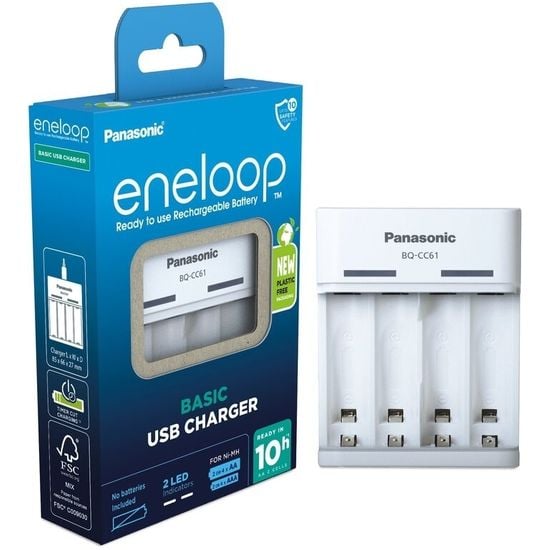 Panasonic Eneloop BQ-CC61 USB -latauslaite