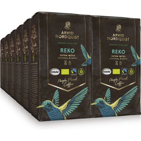 Arvid Nordquist Selection Reko -jauhettu kahvi, 450 g, 12-PACK