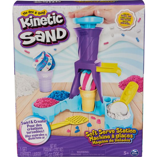 Kinetic Sand Soft Serve Station - jäätelöleikkisetti