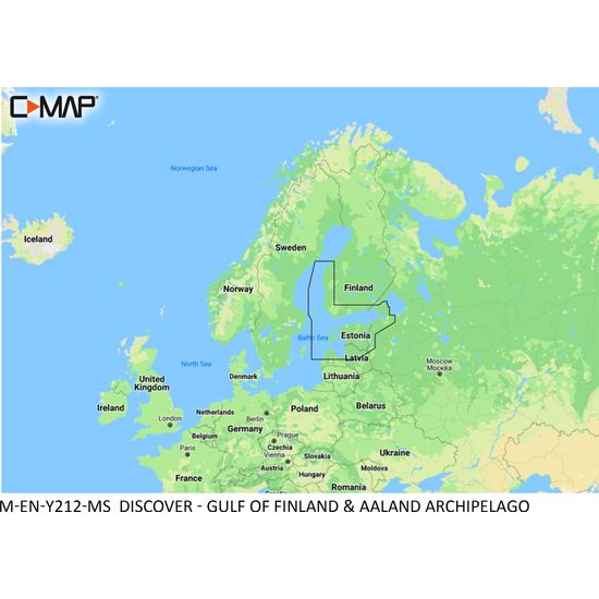 C-Map Discover Y212 - Suomenlahti ja Ahvenanmaa -kartta, SD/microSD-kortti