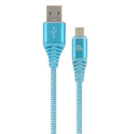 Cablexpert MicroUSB - USB kaapeli, 2 m, turkoosi