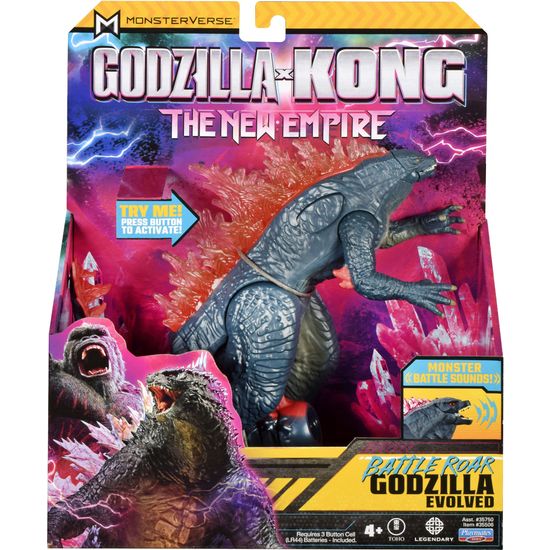 Godzilla x Kong: The New Empire Deluxe Battle Roar Godzilla Evolved -figuuri, 17,5 cm