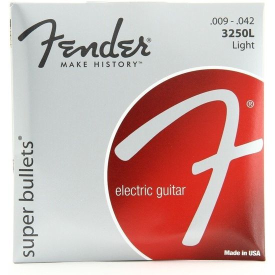 Fender Super Bullets 3250L -kitaran kielet, 3 kpl paketti