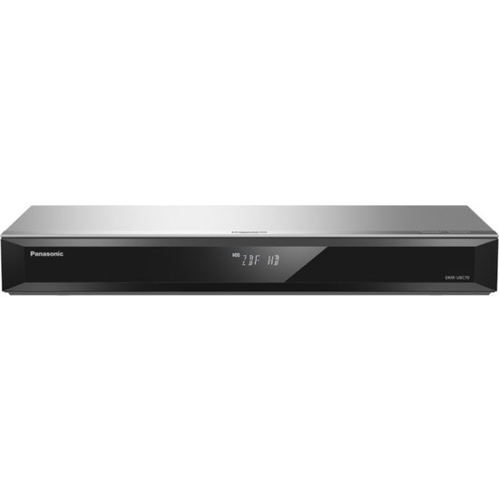 Panasonic DMR-UBC70EGS 4K UHD -skaalaava Blu-ray -soitin ja 500 Gt HD-digiboksi, hopea