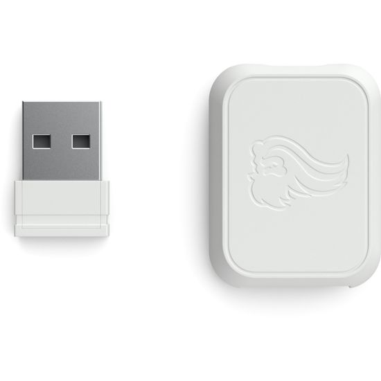 Glorious Wireless Mouse Dongle Kit -hiiren jatkodongle ja langaton USB-vastaanotin, valkoinen