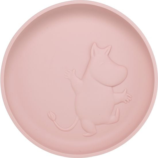 Muumi Silicone -lautanen, rosehip pink